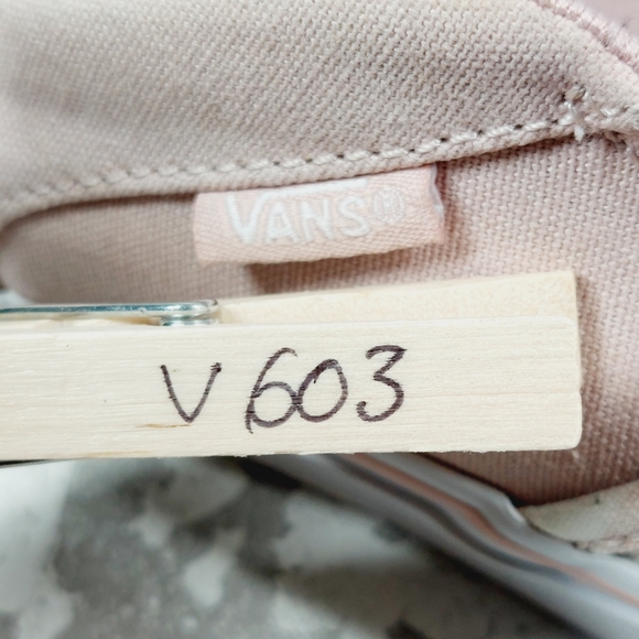 Vans Blush and Cream Checkered Slip-On Sneakers - Picture 13 of 13